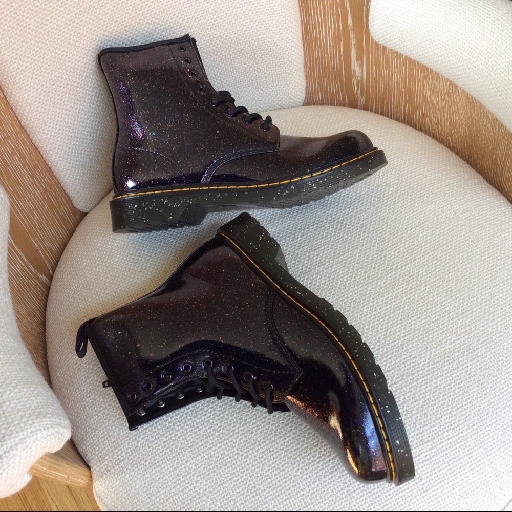 Dr. Martens 1460 COSMIC GLITTER Purple BOOTS - Picture 16 of 16